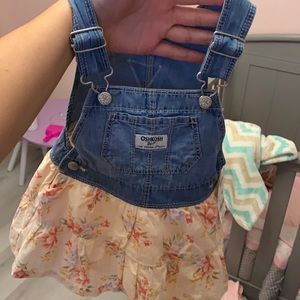 Cute little half overall. Half skirt. Brand new 18 months
